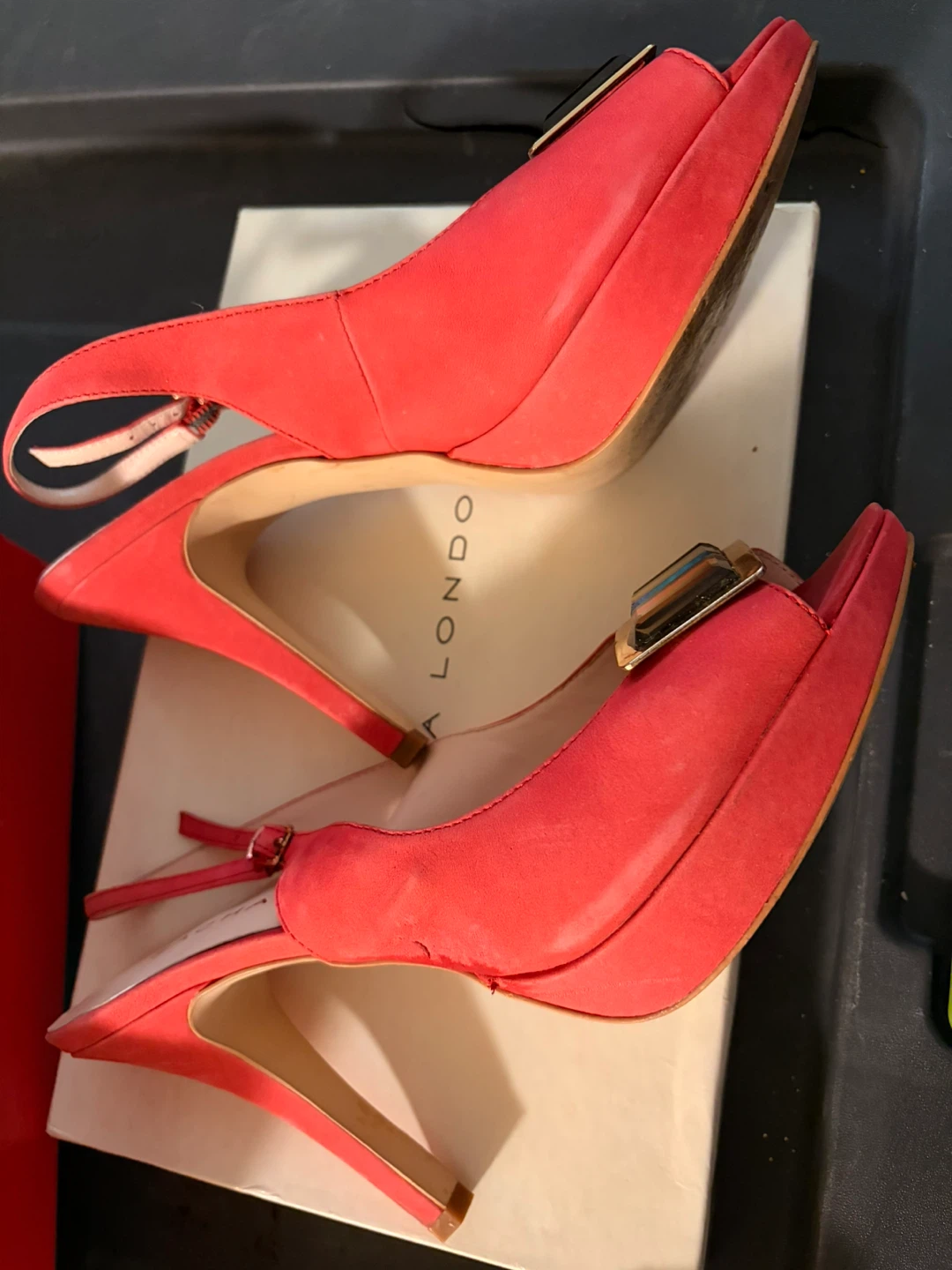 Sacha London Jungle Heels - Red Nubuck Size 8 - photo 5