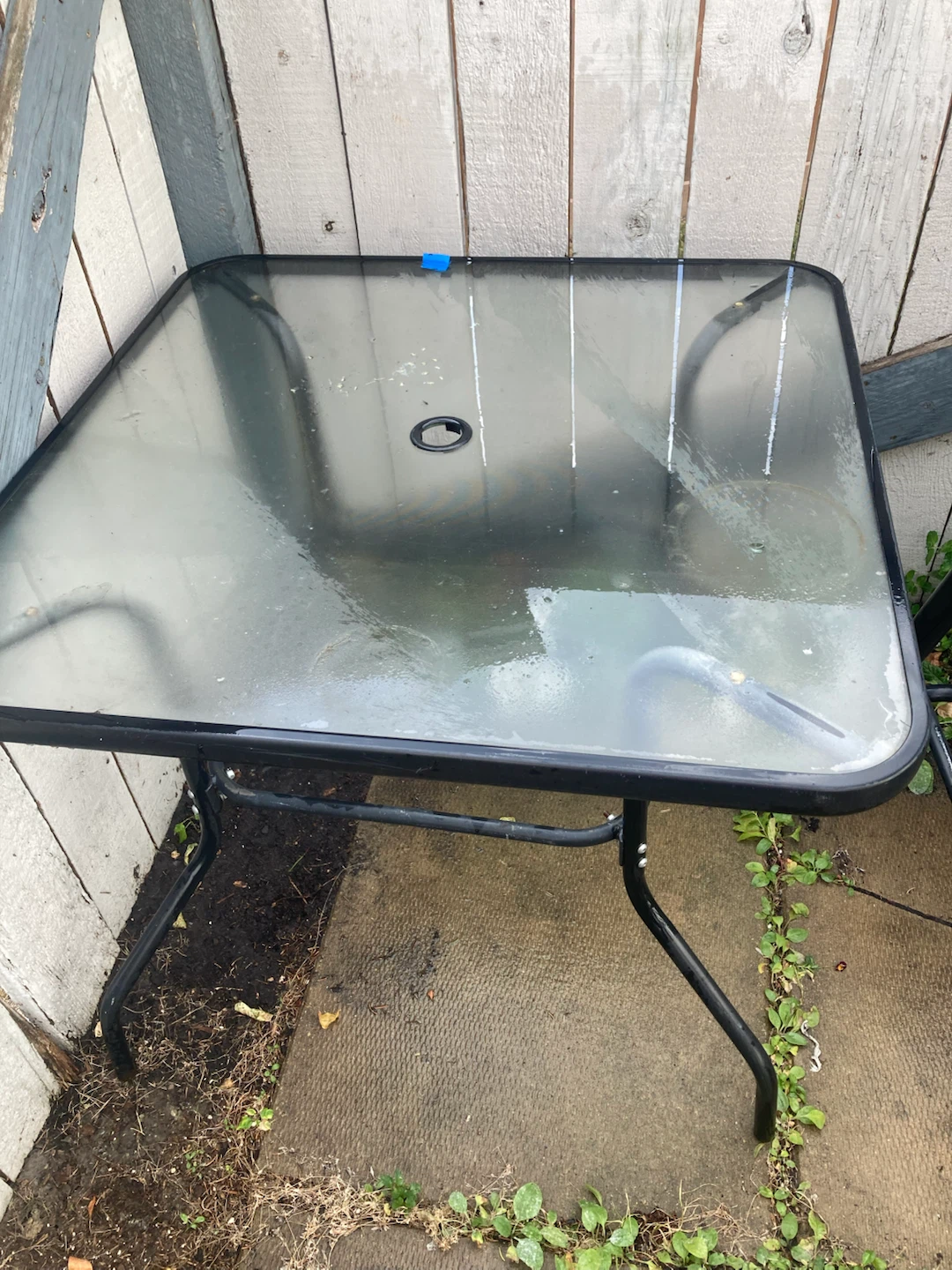 Black Square Patio Bistro Table