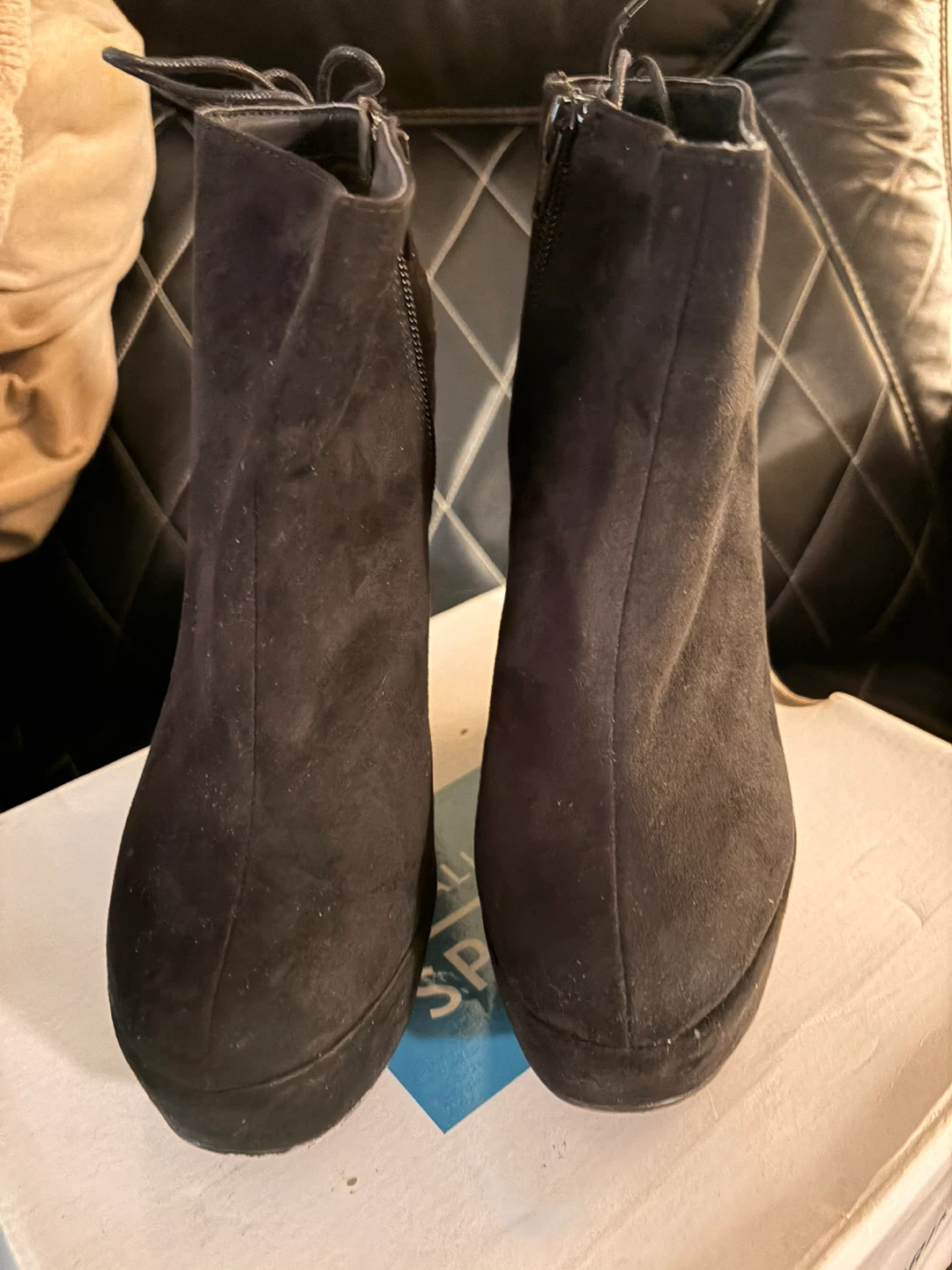 Call It Spring Black Wedge Ankle Boots - photo 4