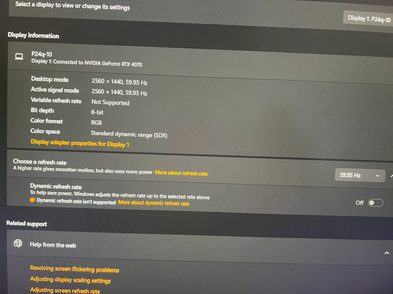 Two monitors