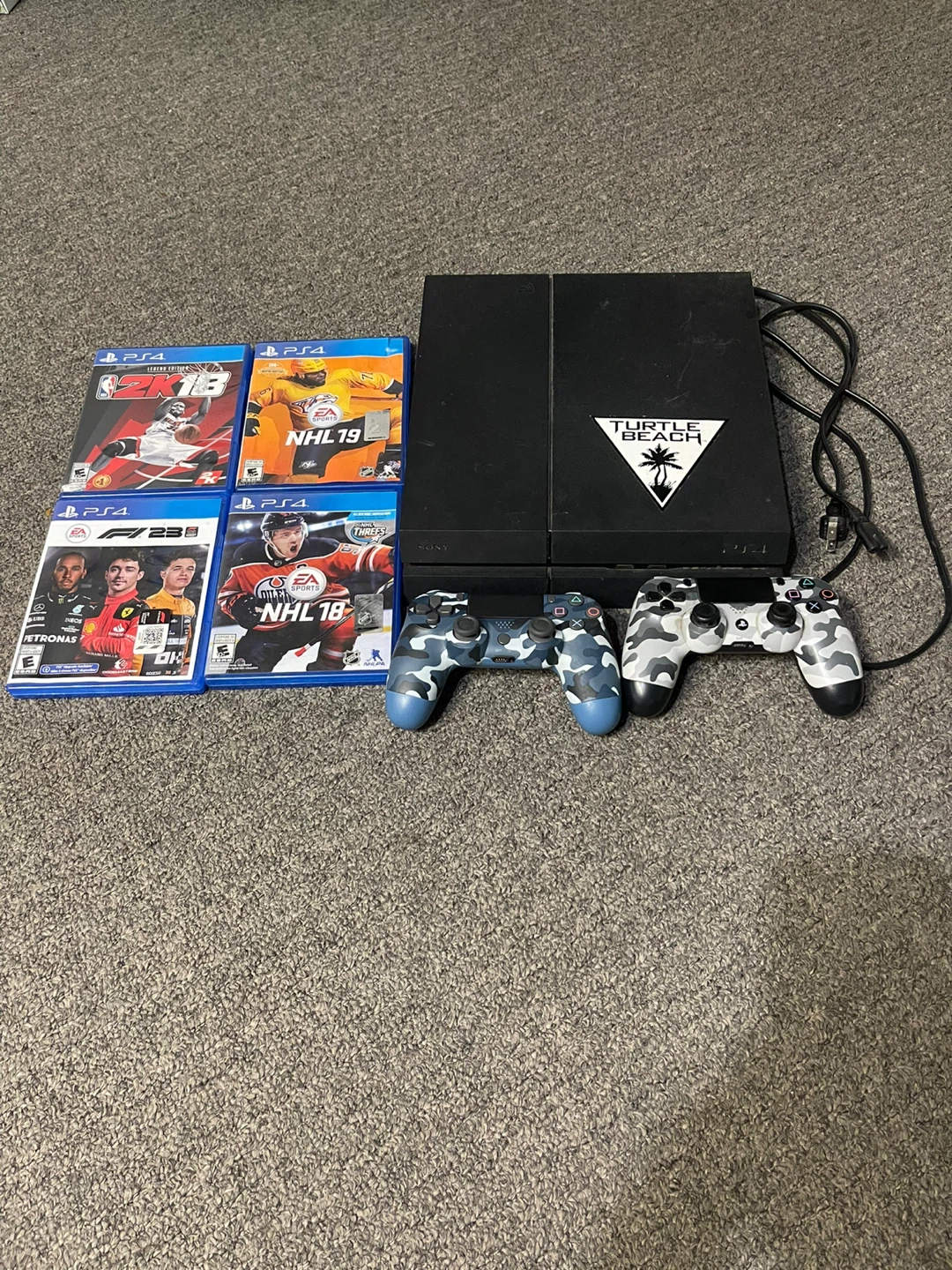 PS4 With Power Cord & 2 Controllers