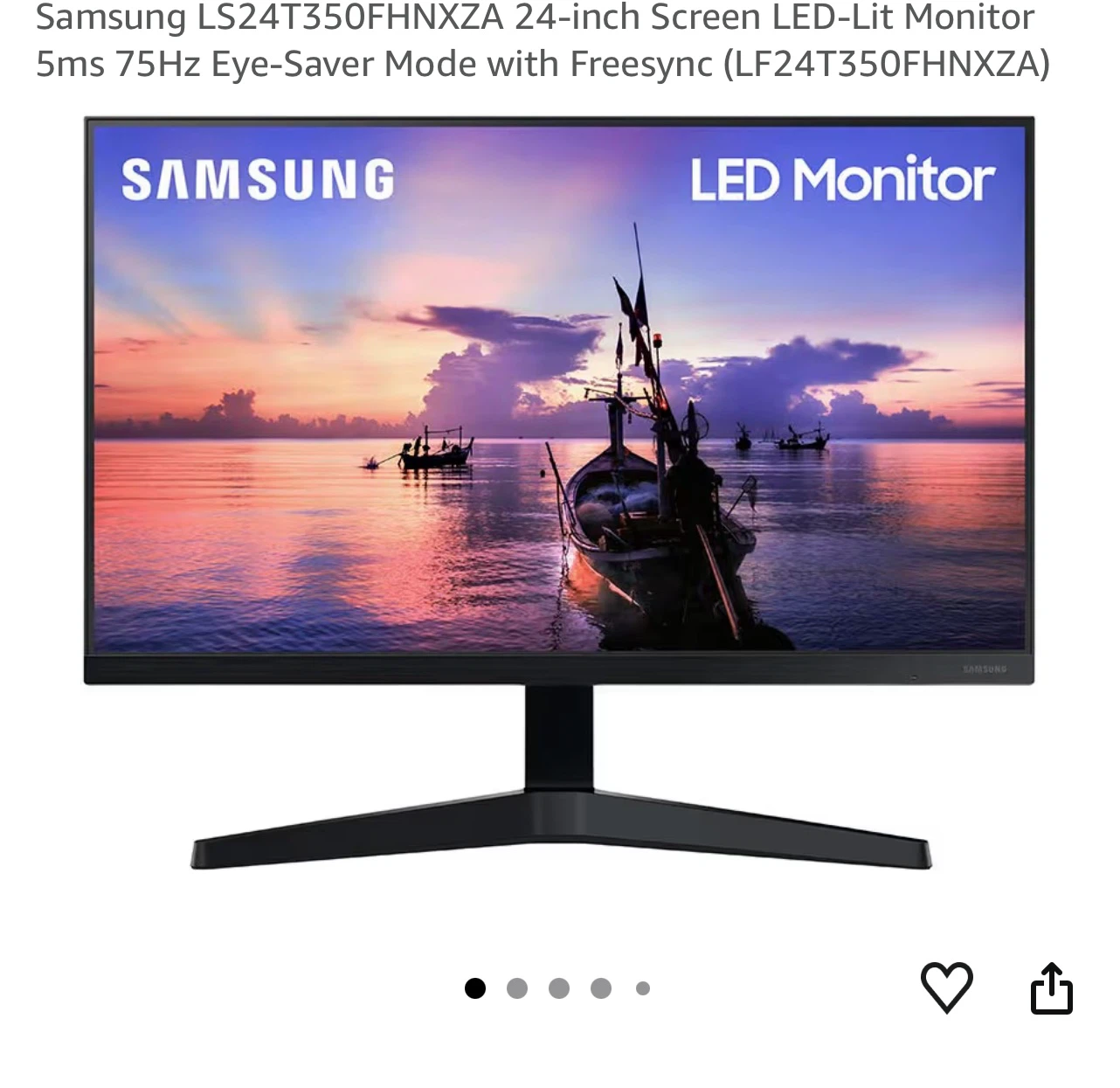 Samsung 24-inch LED Monitor LS24T350FHNXZA - photo 4