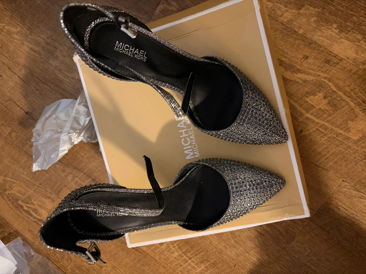 Michael Kors Glitter Ankle Strap Heels Size 8.5M - photo 3