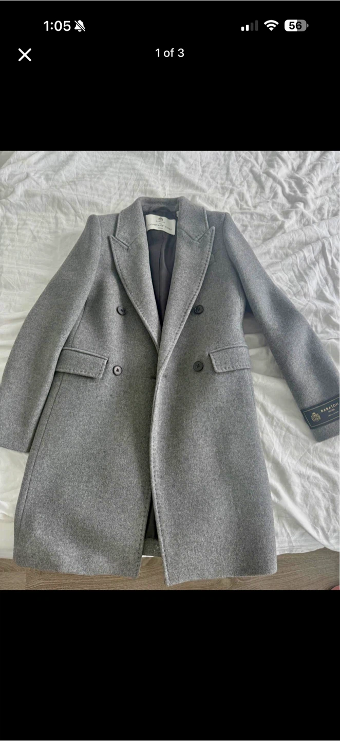 Aritzia Babaton The Constant Coat - Grey