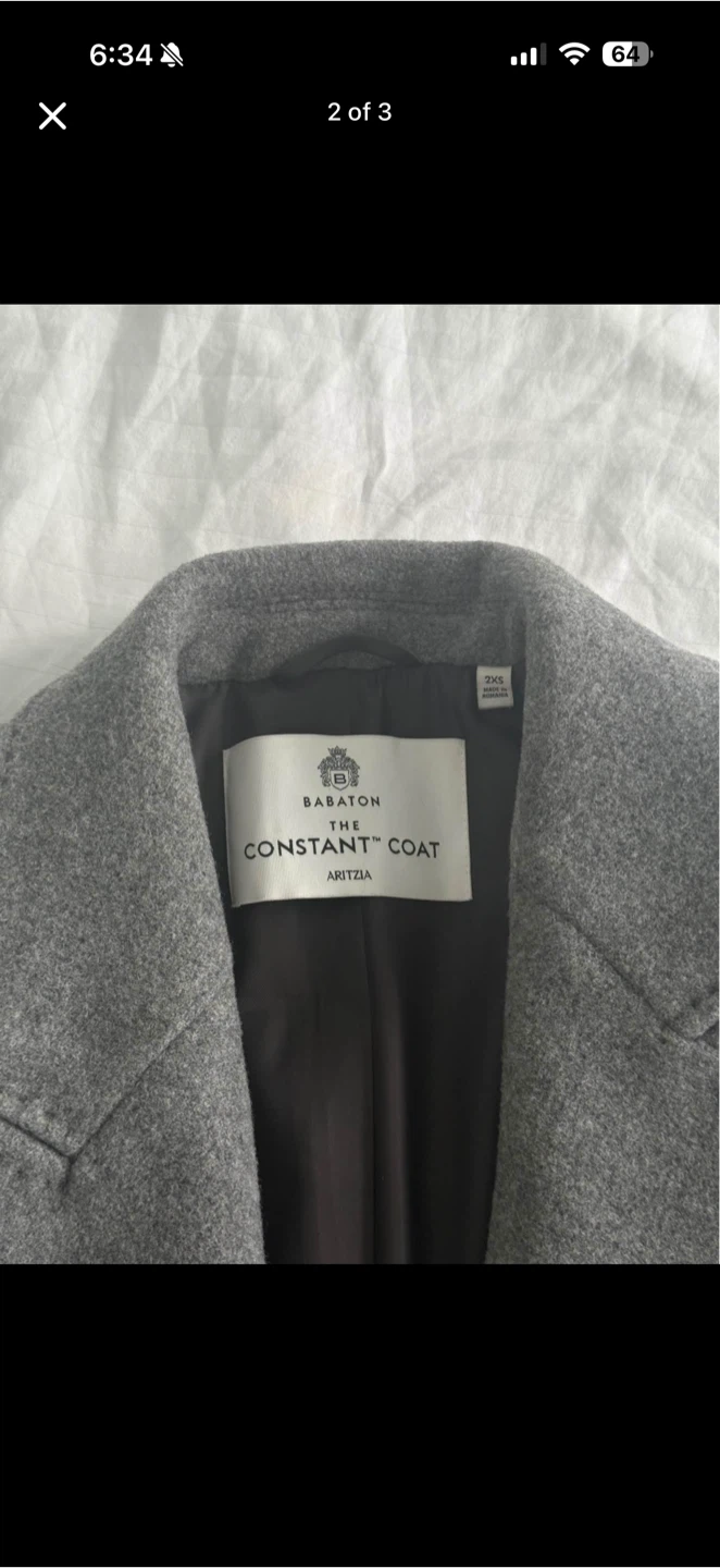 Aritzia Babaton The Constant Coat - Grey - photo 2
