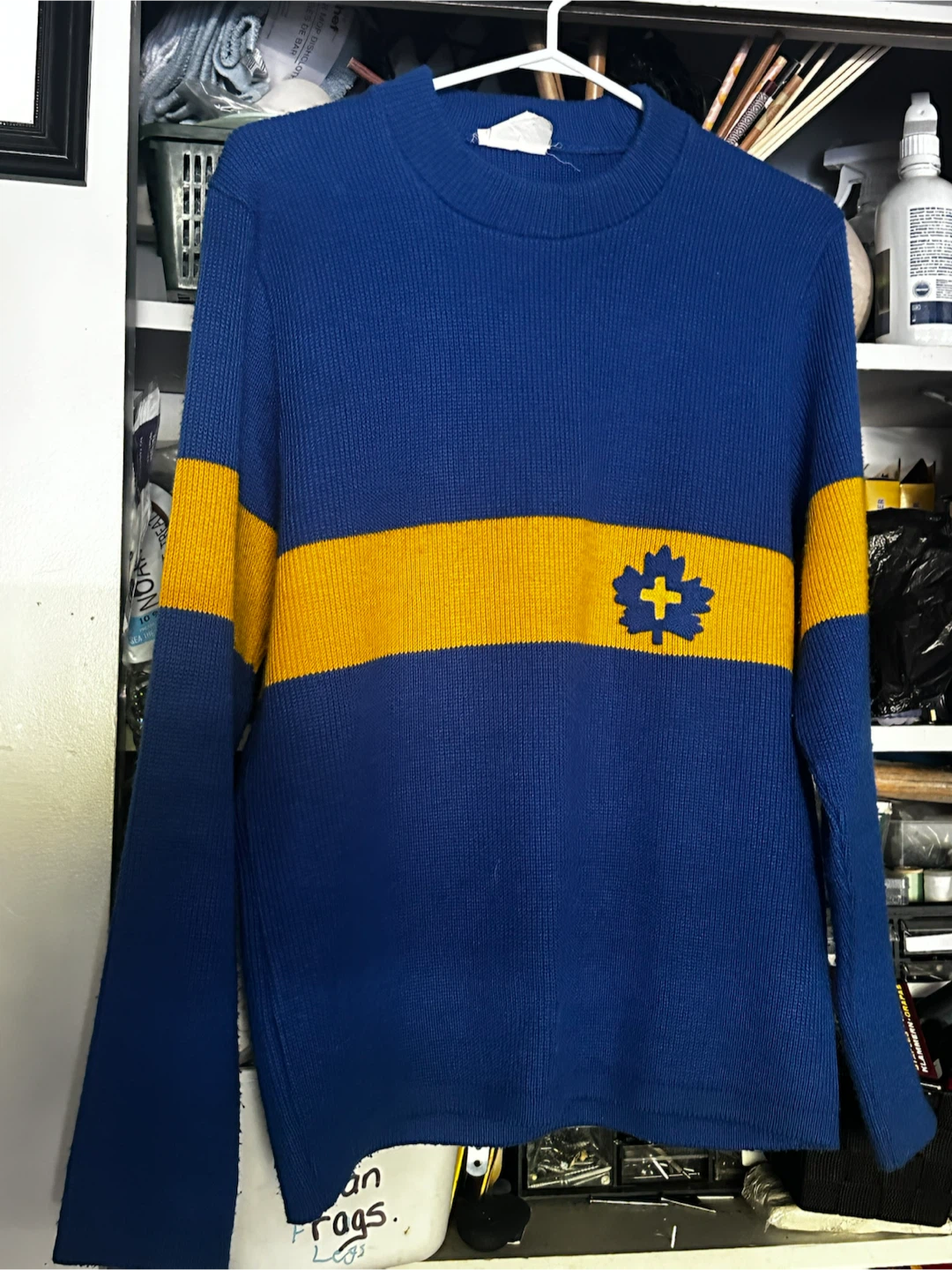 Vintage Canadian Ski Patrol Knit Uniform Sweater