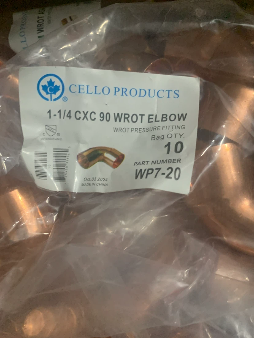 Cello Products Wrot Copper Plumbing Fittings Assortment - photo 2