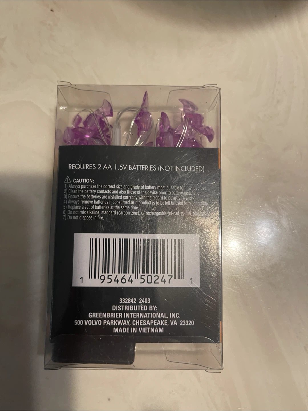 Seasonal LED Bat Light Set - 10 Lights