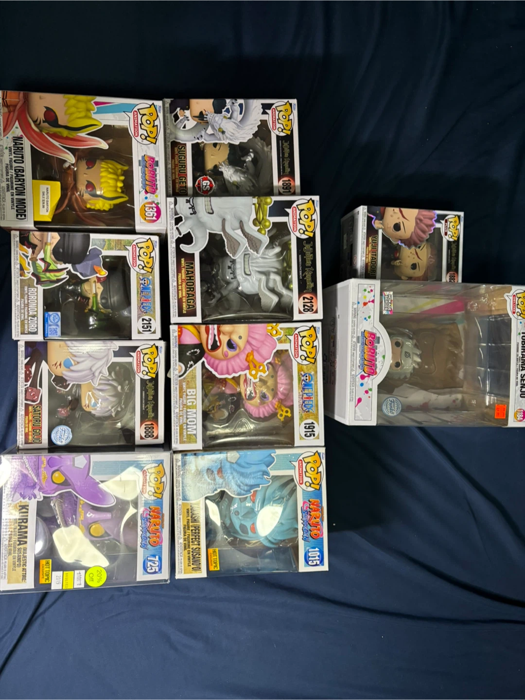 Assorted Funko Pop Anime Figures (Dm for prices)