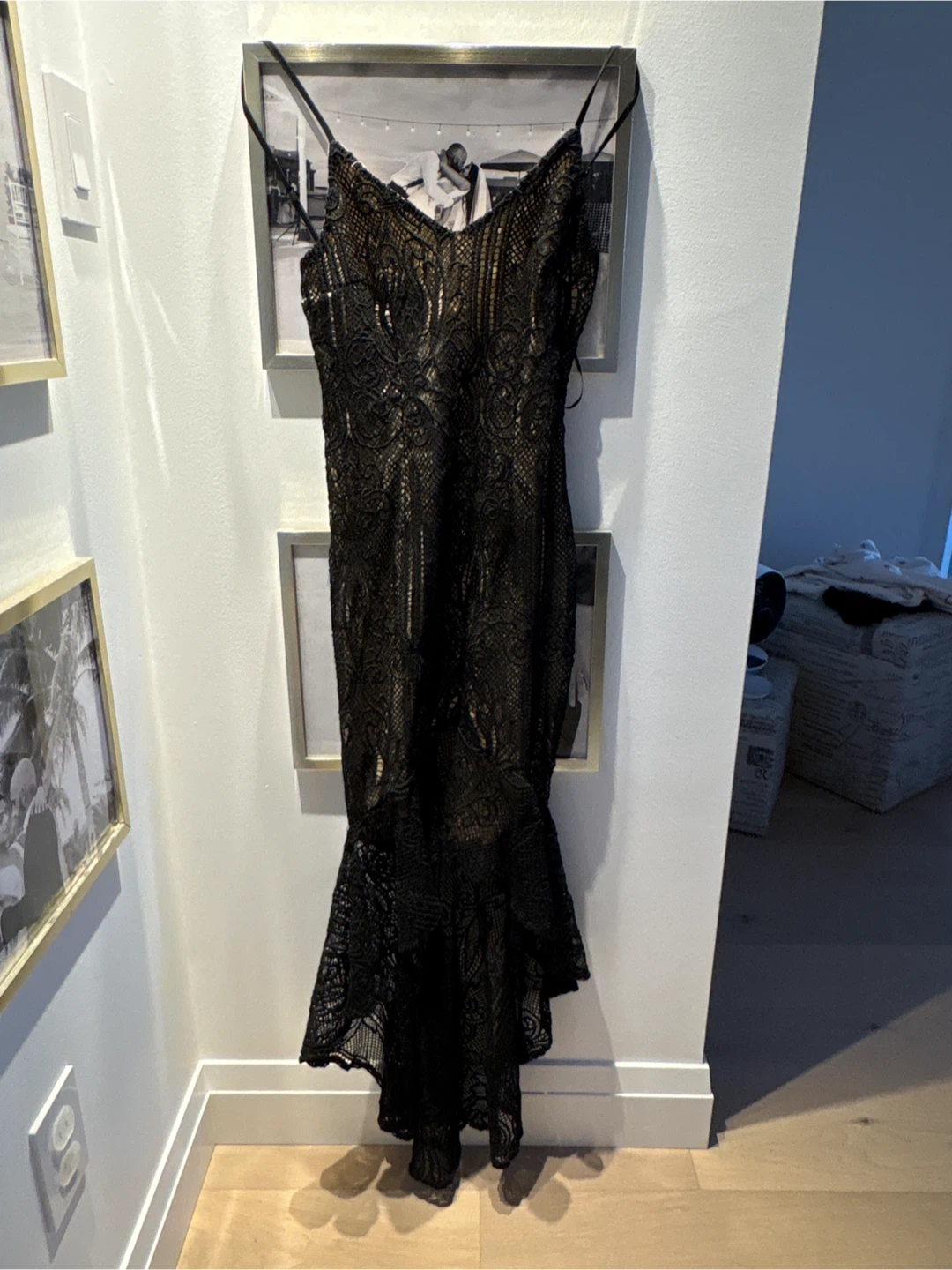 Black Lace Slip Dress