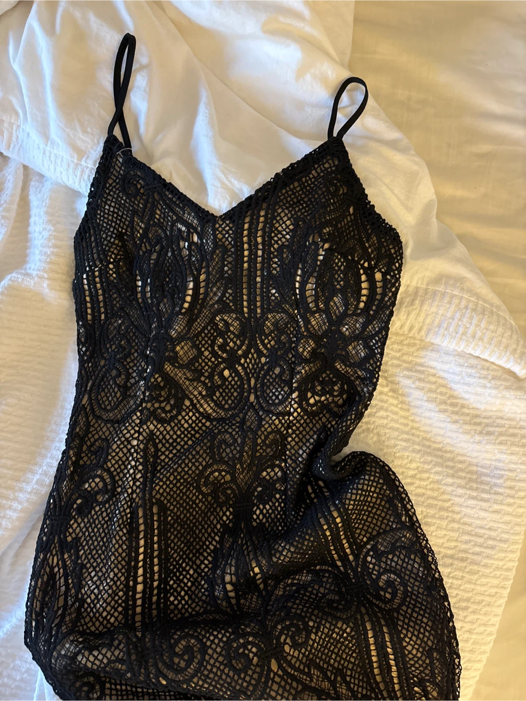 Black Lace Slip Dress - photo 2
