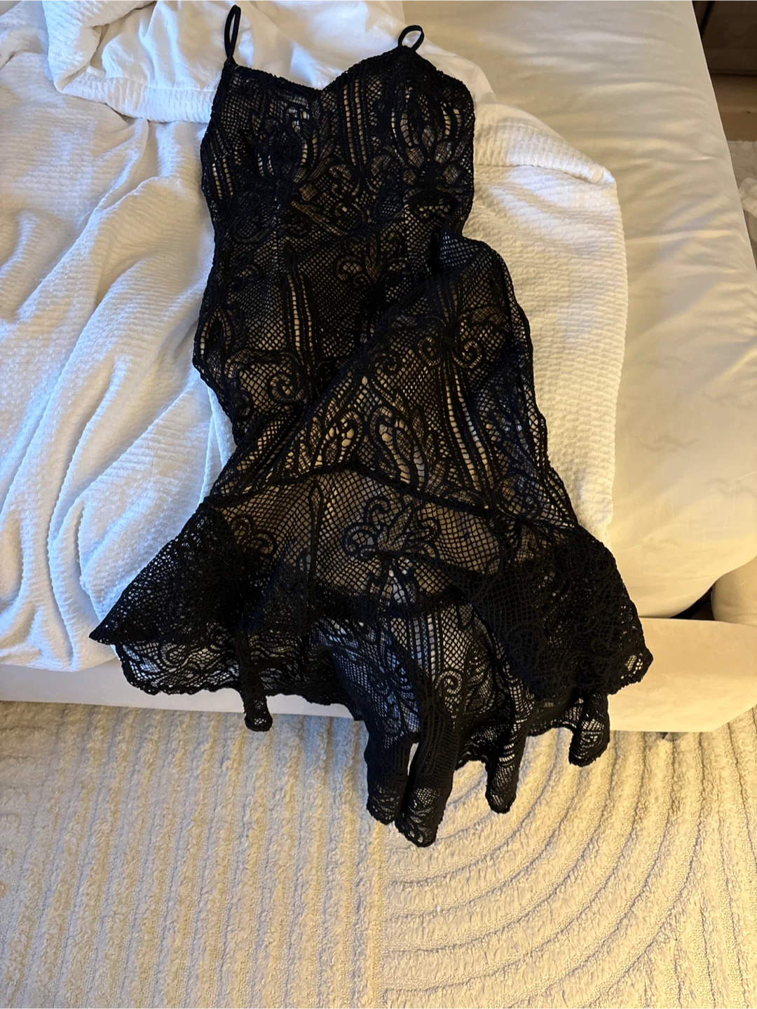 Black Lace Slip Dress - photo 3