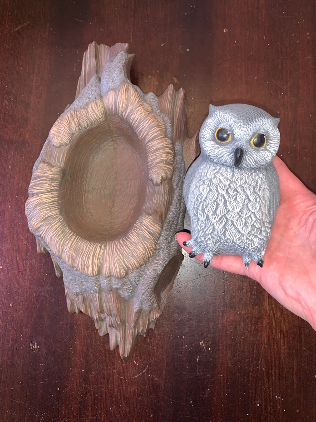 Vintage Owl Wall Plaque Figurine Set. - photo 2