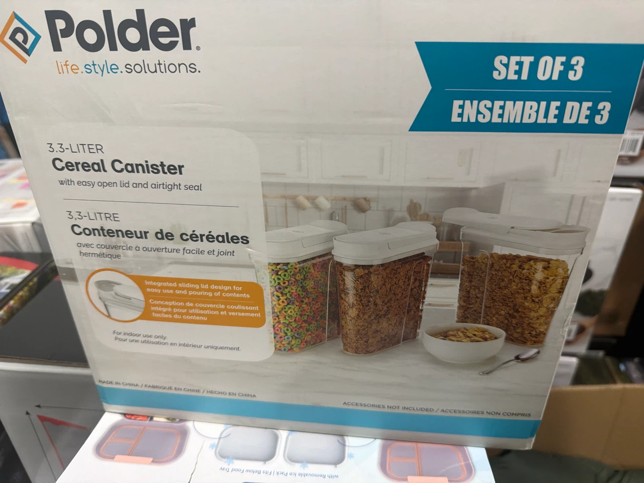 Polder Cereal Canister Set of 3 - photo 2
