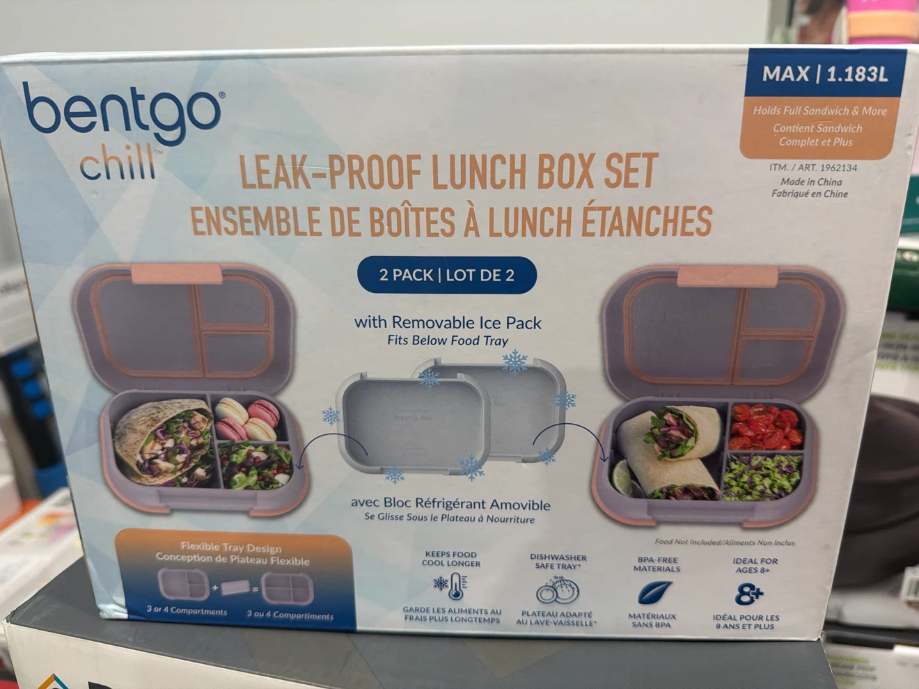 Bentgo Chill Leak-Proof Lunch Box Set - 2 Pack