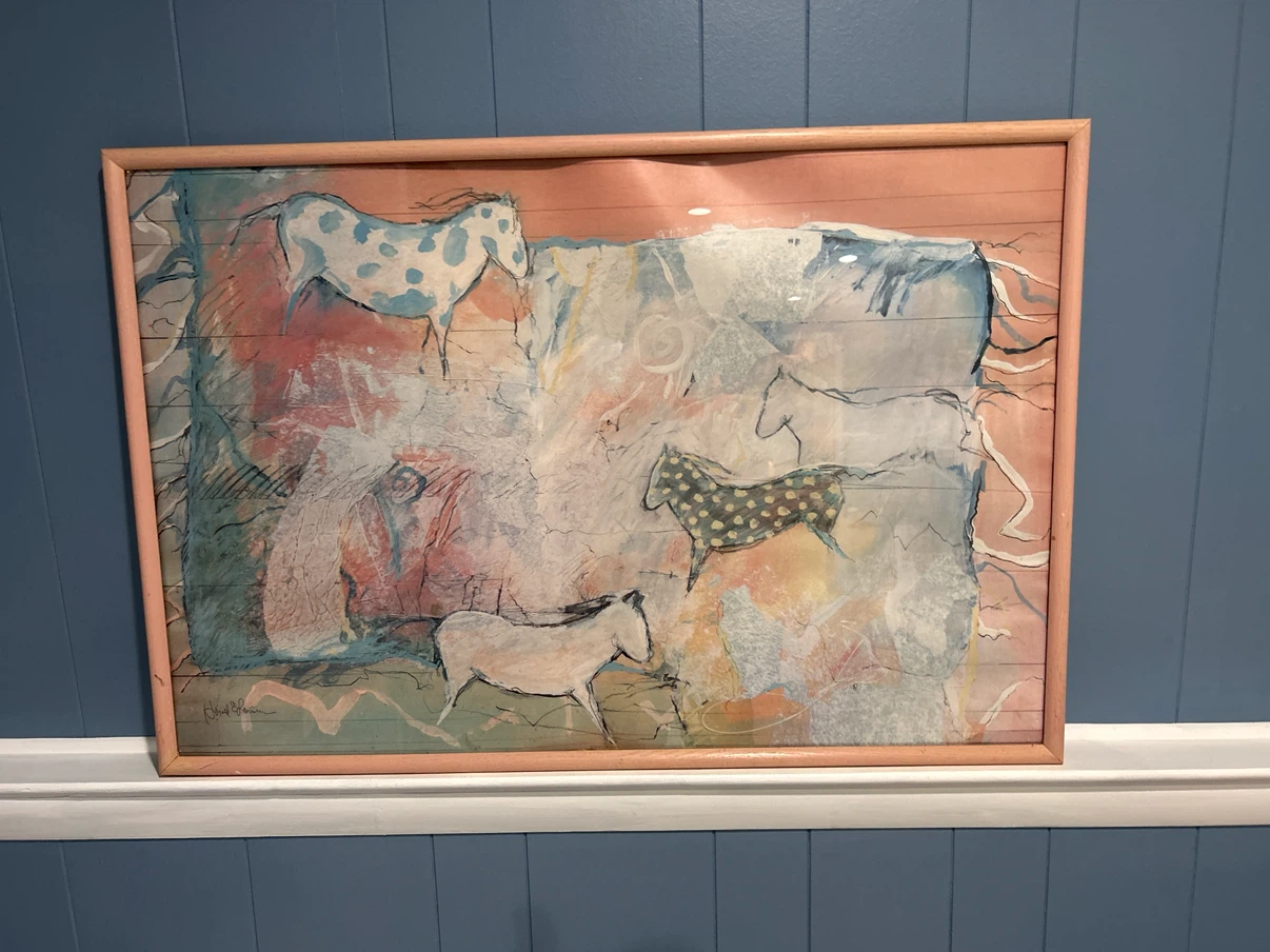 Framed Abstract Horse Print by David Groom