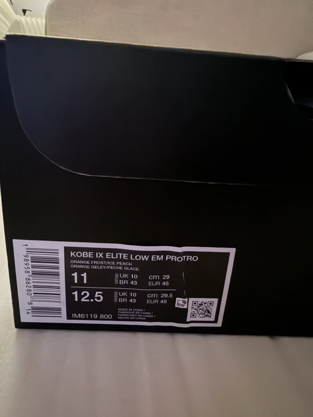Nike Kobe IX Elite Low EM Protro Orange Frost - photo 2