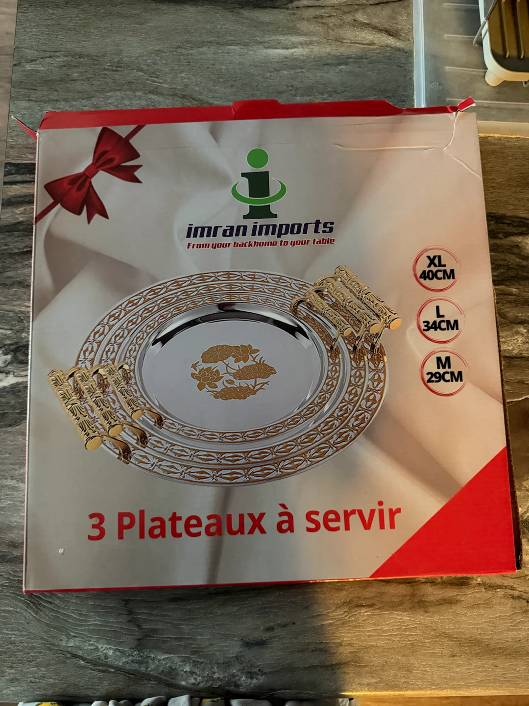 3-Piece Serving Tray Set