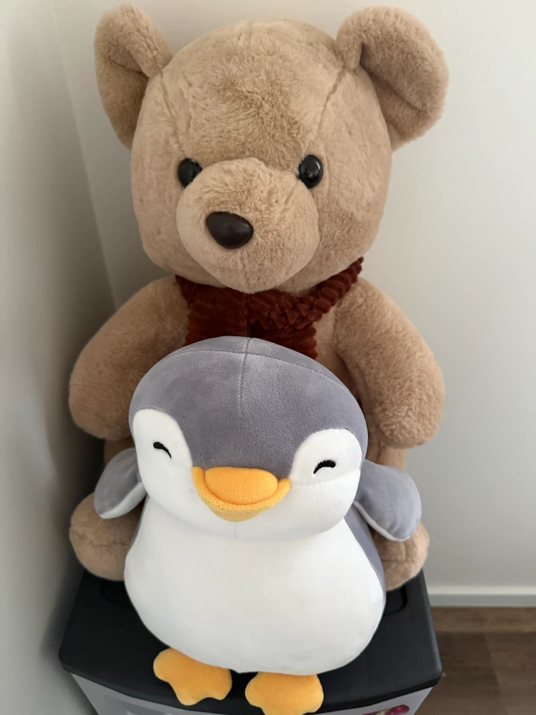 Plush Bear and Penguin Stuffed Animal Set