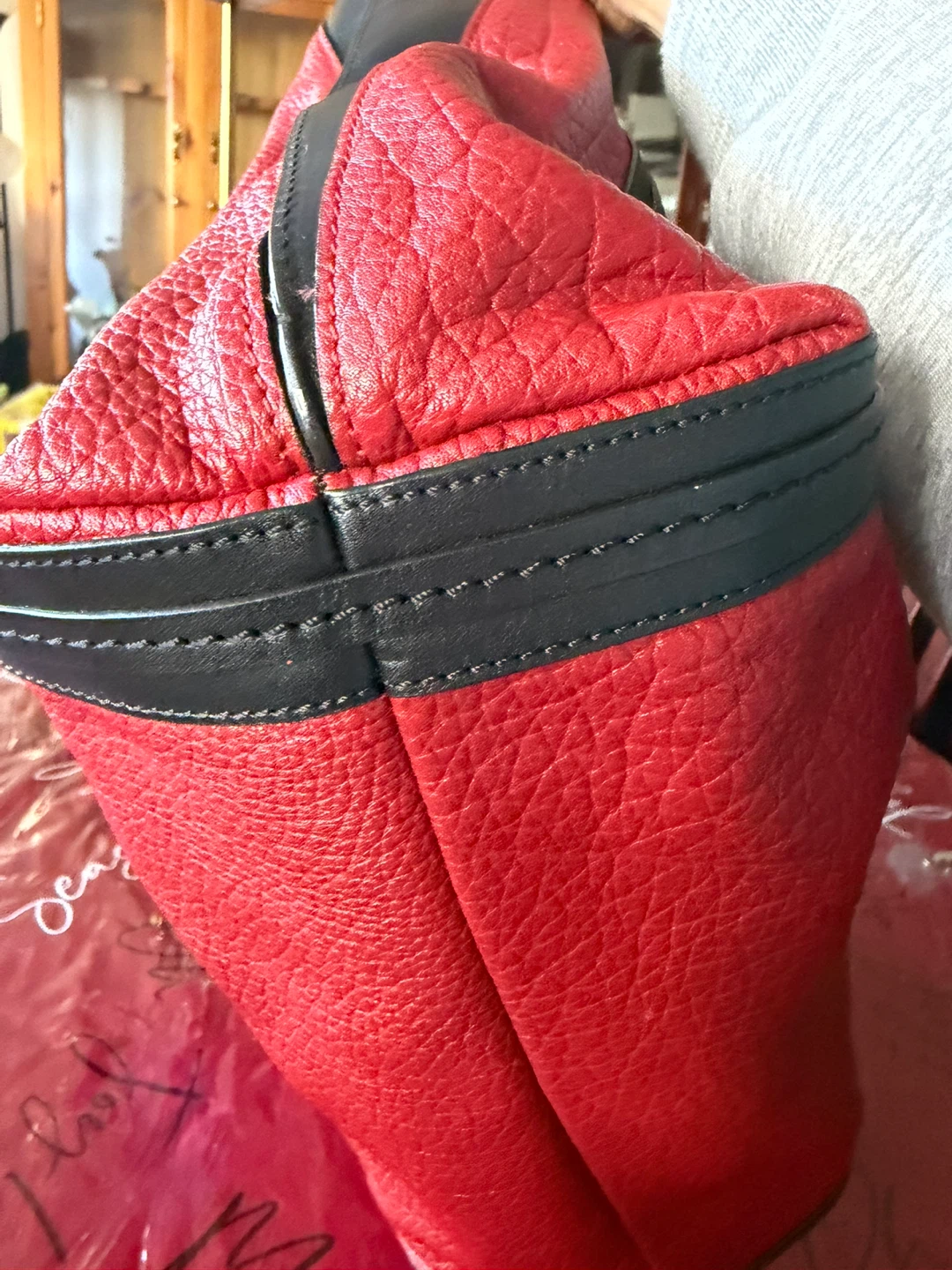 Chloé Red and Black Leather Tote - photo 5