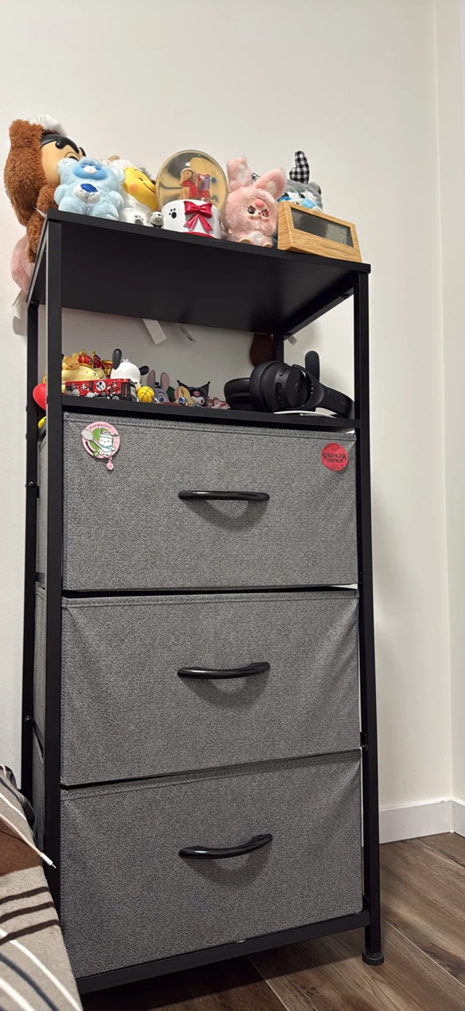 3-Drawer Fabric Storage Unit