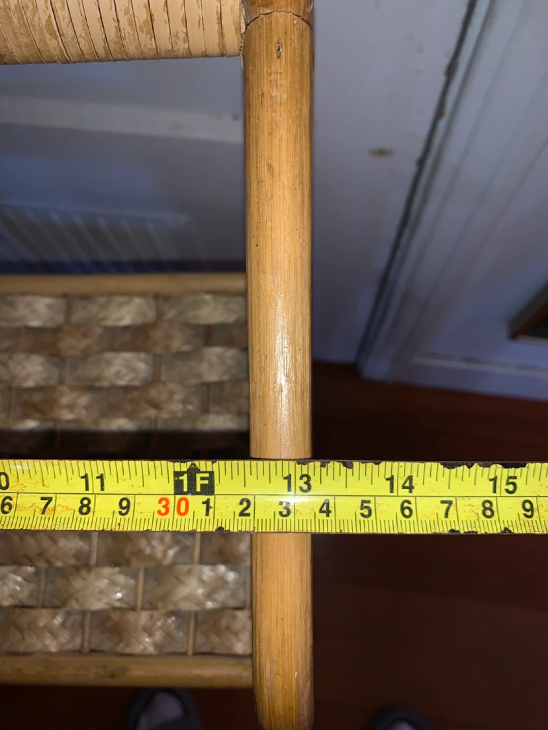 Vintage Bamboo and Wicker 4-Tier Shelf - photo 5