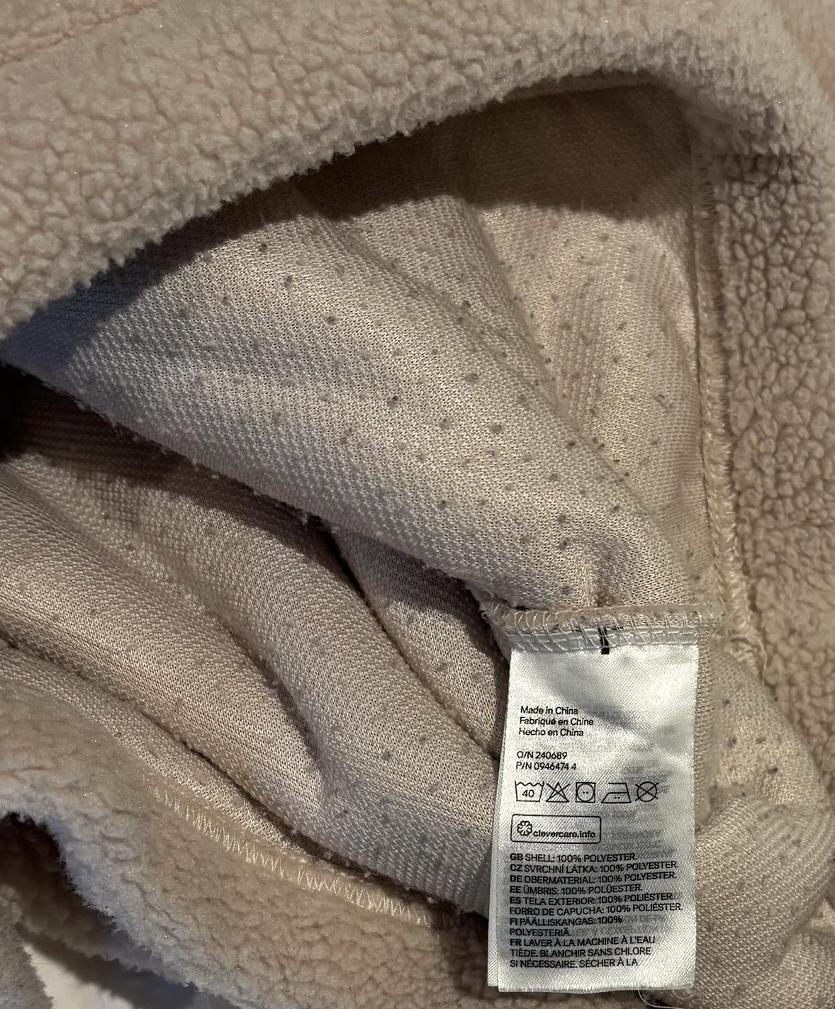 H&M Snoopy Skateboarding Fleece Hoodie Large - photo 3