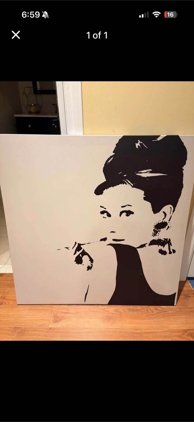 Audrey Hepburn Canvas Wall Art