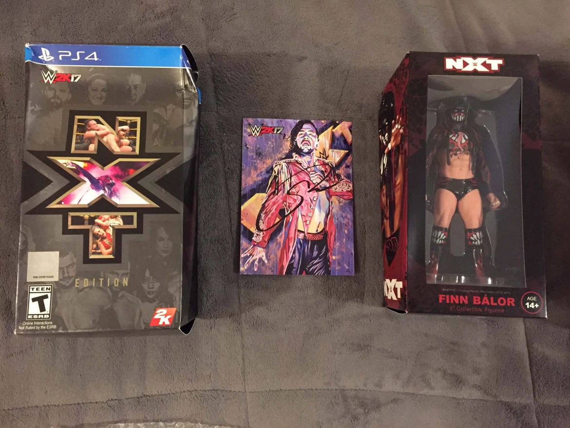 WWE 2K17 NXT Edition PS4 with Finn Balor Figurine