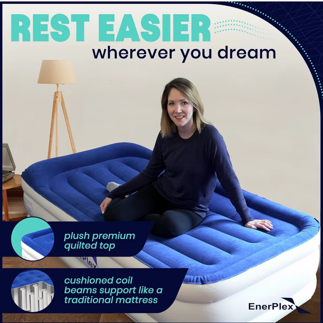 Airbed with built in pump - photo 3