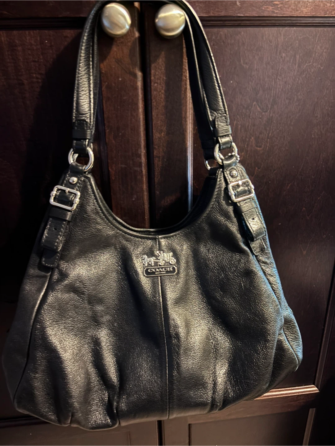 Coach Leather Madison Maggie shoulder bag