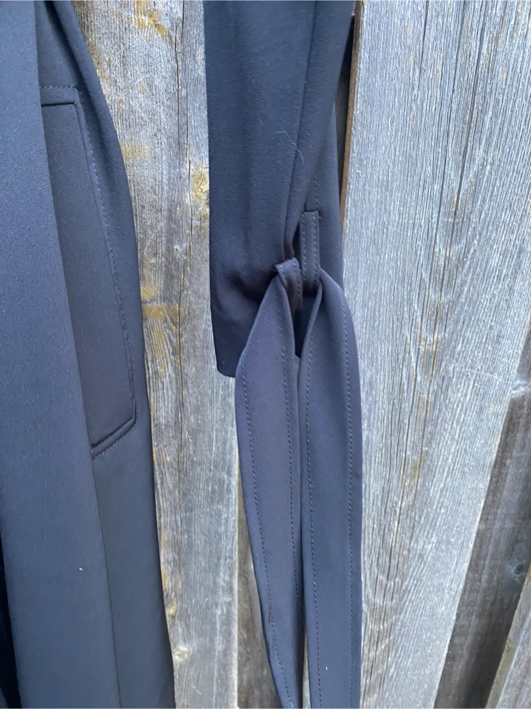 Black Women's Trench Coat, Size S - photo 4
