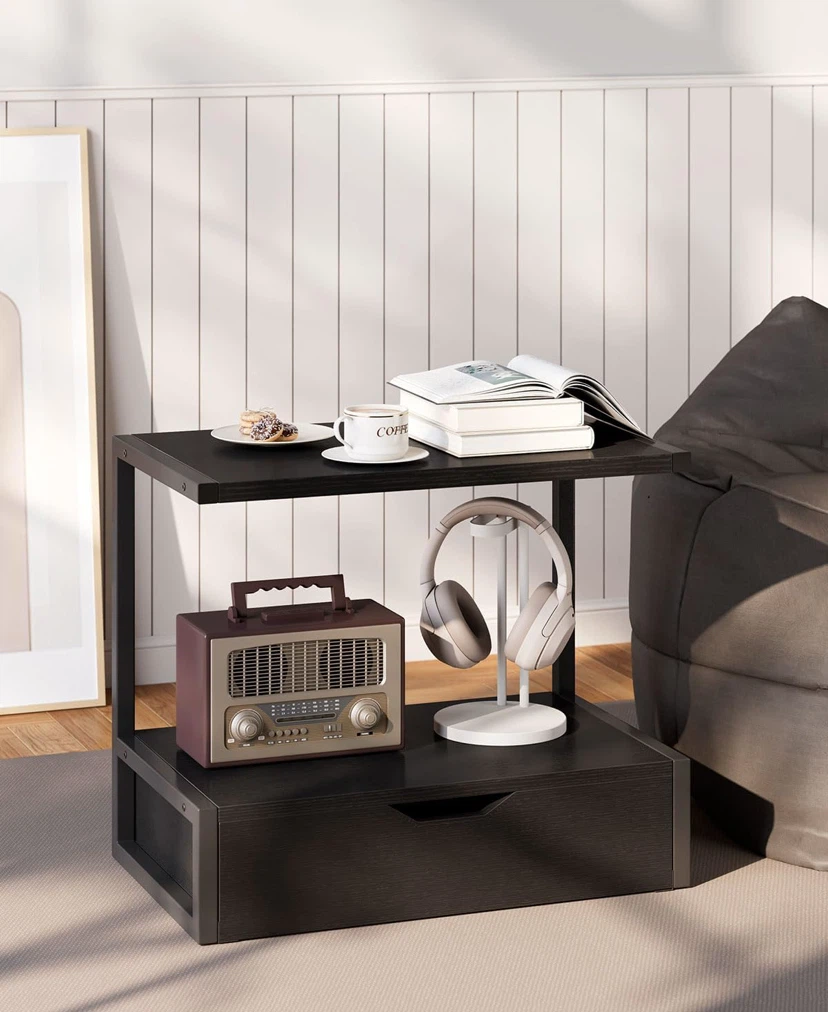 Two-Tier Printer Stand with Storage Drawer - photo 5