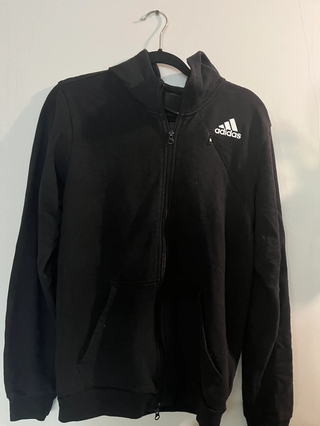 Adidas Black Full-Zip Hoodie