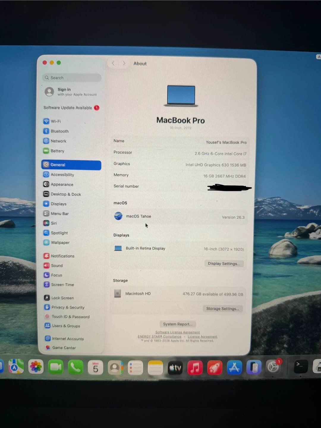 2019 MacBook Pro 16-inch | i7 | 16 GB RAM | 512 GB SSD | Charger - photo 2