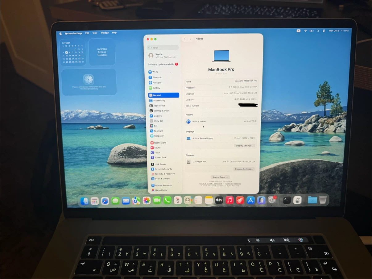 2019 MacBook Pro 16-inch | i7 | 16 GB RAM | 512 GB SSD | Charger - photo 3