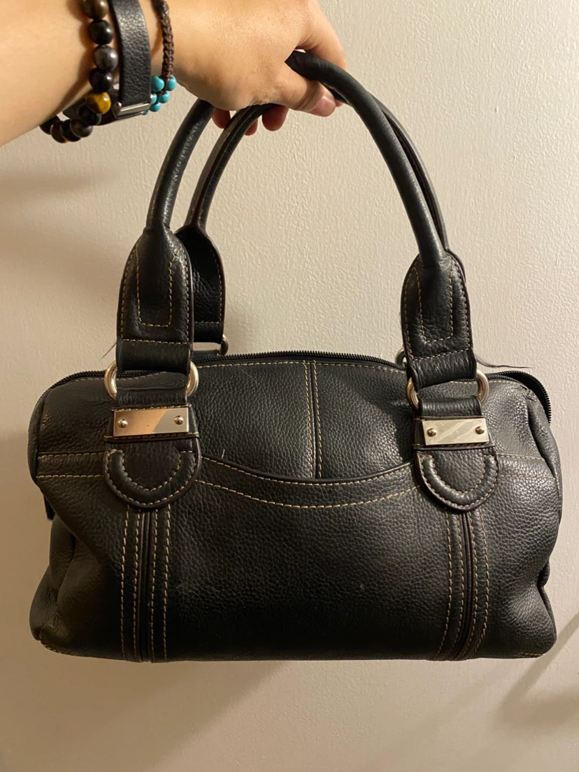 Black Leather Handbag