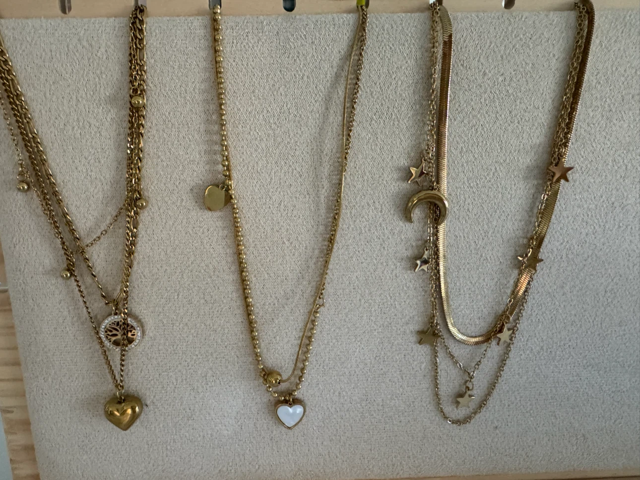 18K Gold Plated Stainless Steel Layered Necklaces - photo 2
