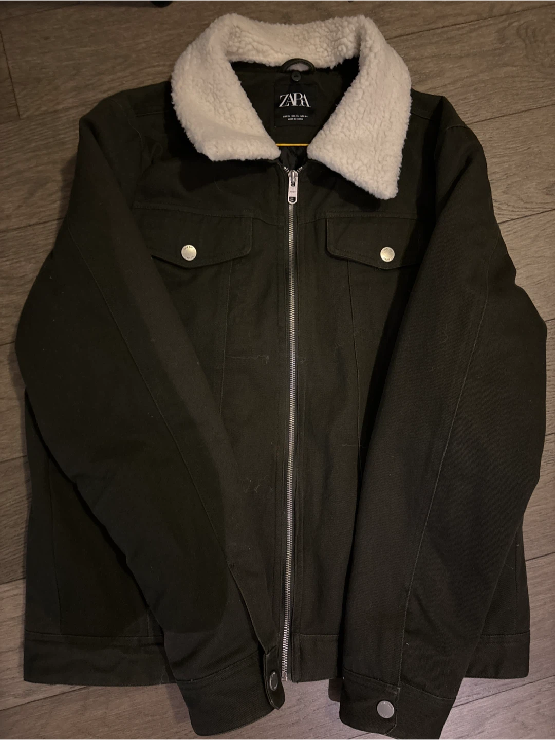 Zara Sherpa Collar Jacket XL