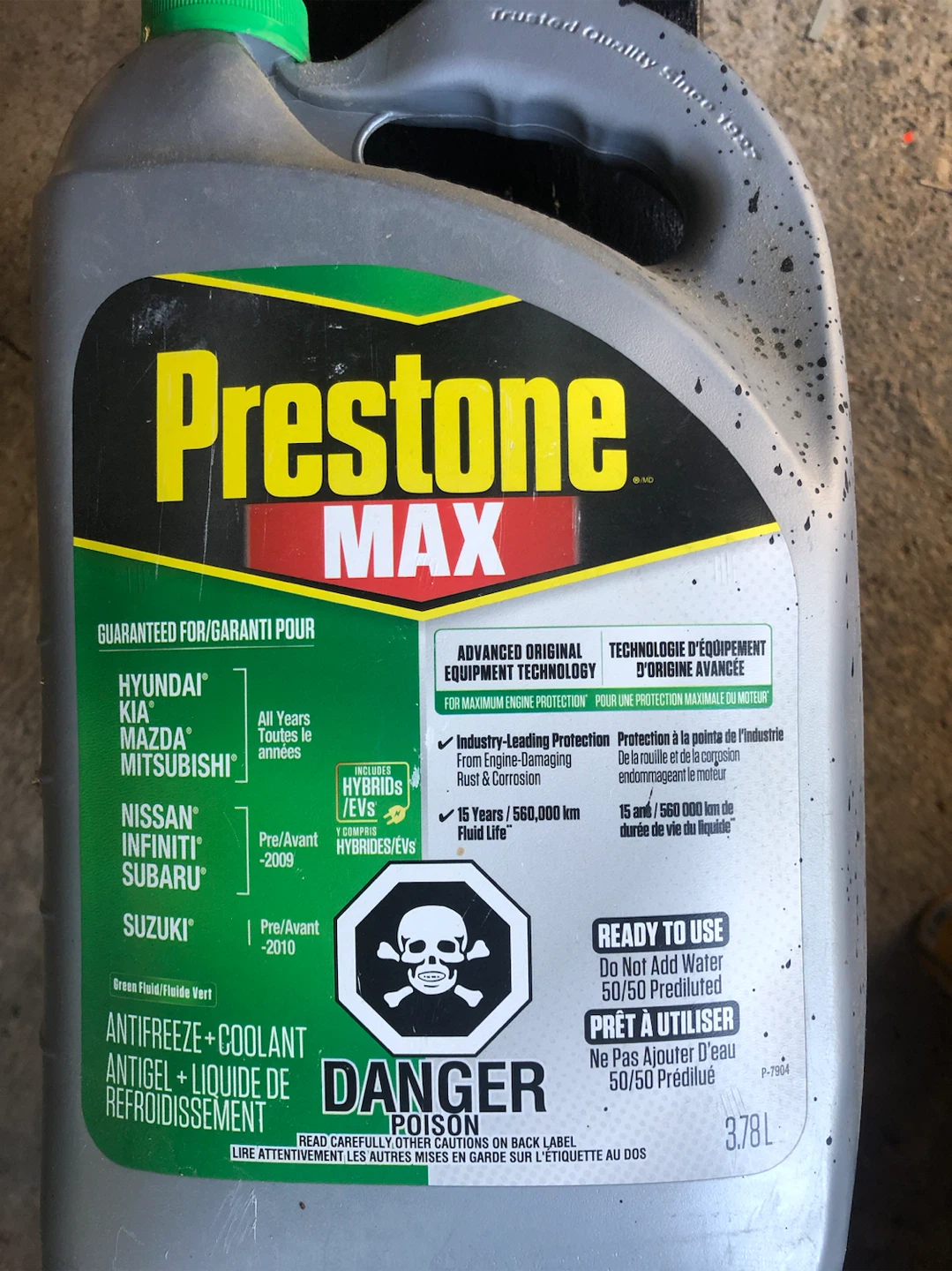 Prestone MAX Antifreeze + Coolant 3.78L