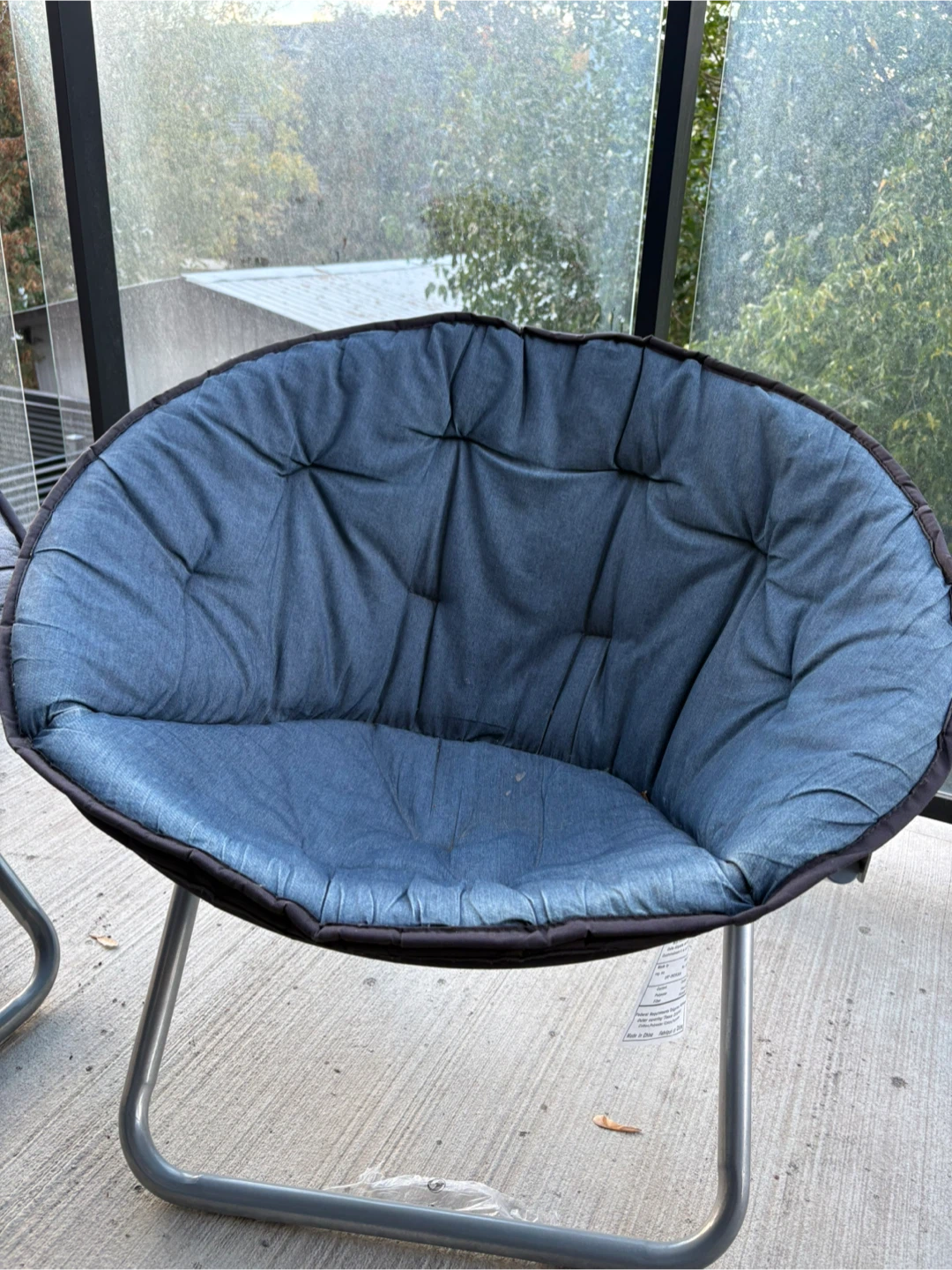 Two Folding Saucer Chairs - photo 2