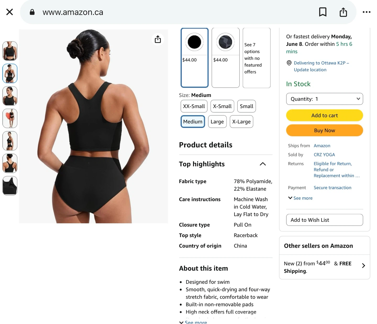 New CRZ YOGA Racerback Top  - Medium - photo 3
