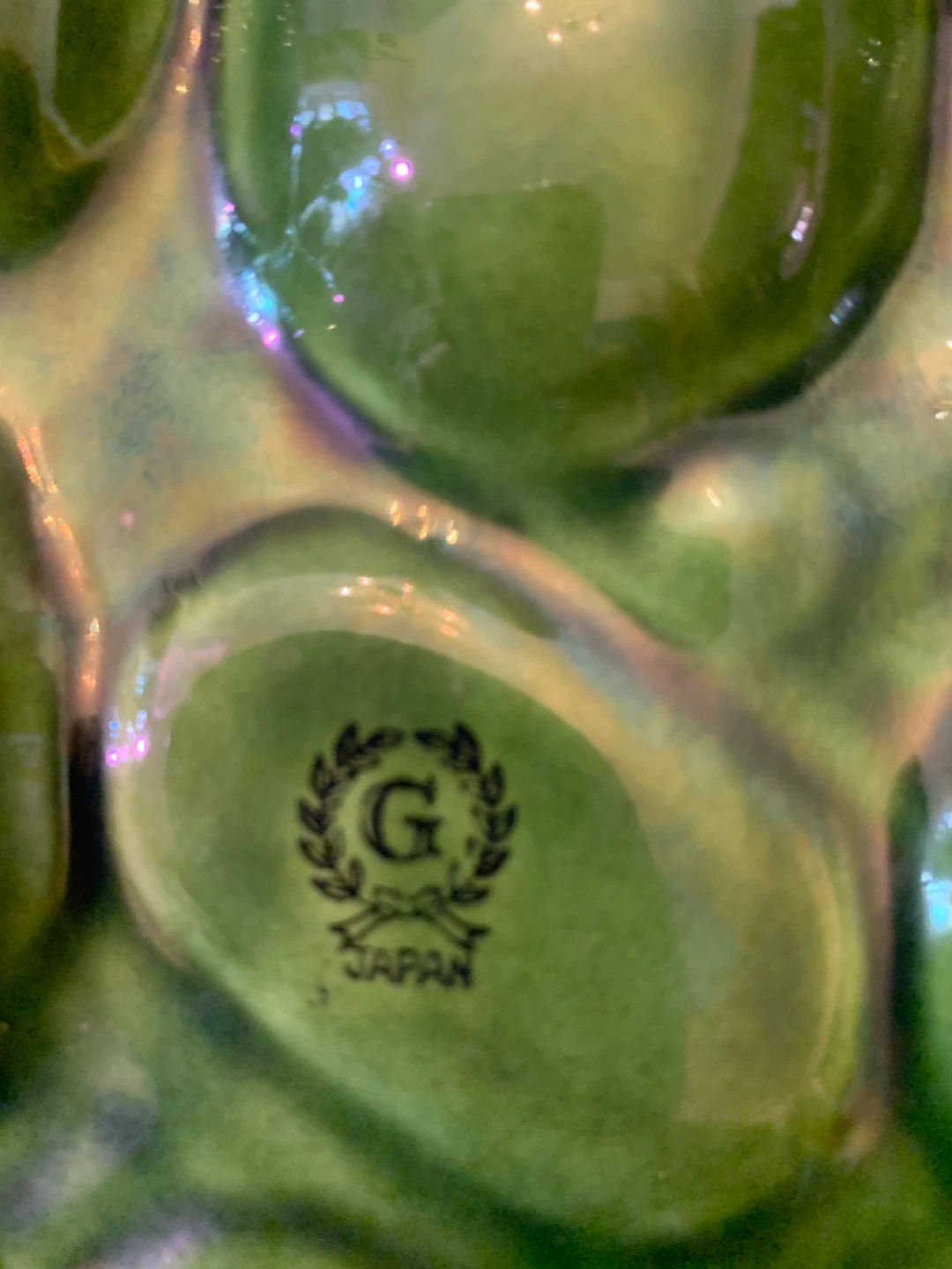Vintage Green Deviled Egg Tray with Rooster Salt/Pepper Shakers - photo 4
