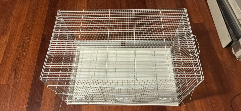 White Metal Small Animal Cage - photo 2