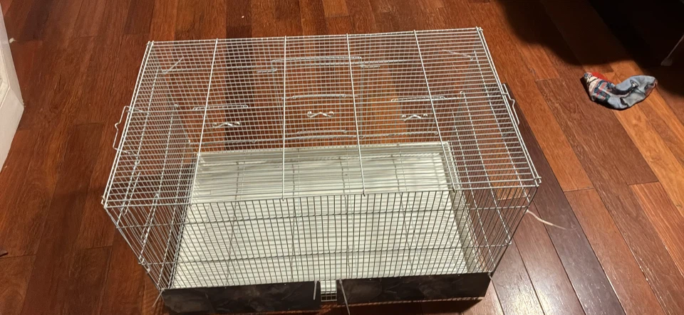 White Metal Small Animal Cage - photo 3