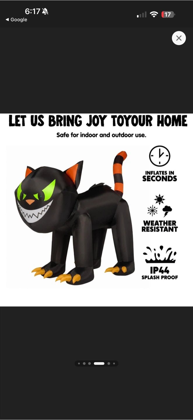 Joiedomi 7ft Animated Black Cat Inflatable