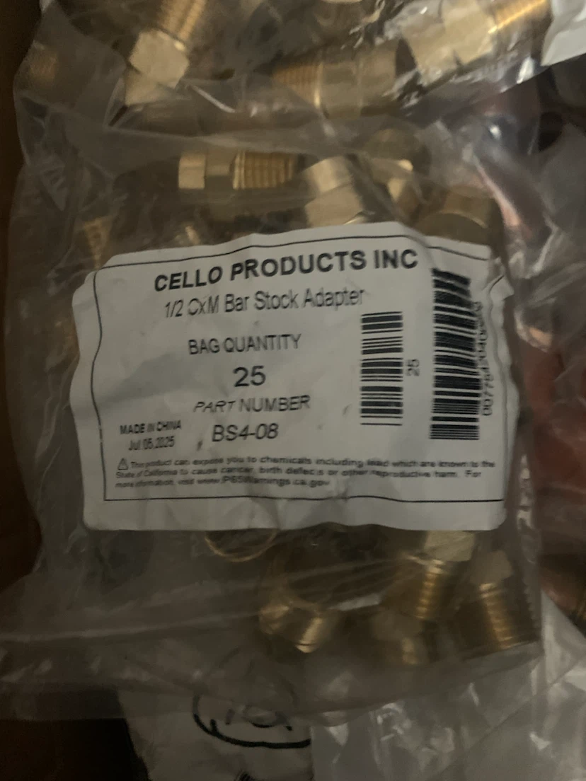 Cello Products Assorted Brass Fittings - photo 5
