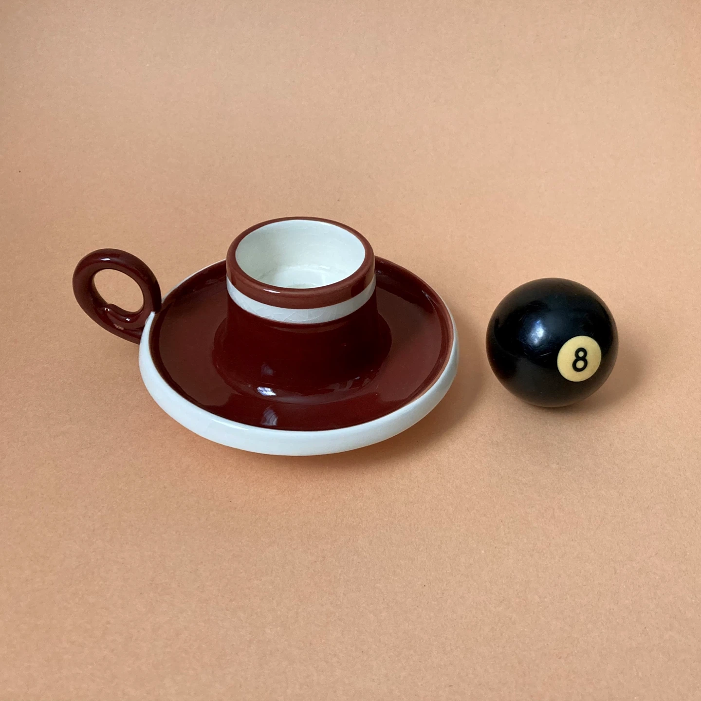 Vintage Ceramic Chamberstick Candle Holder - photo 4