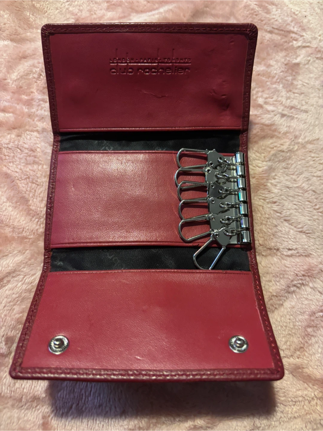 Club Rochelle Leather Key Case