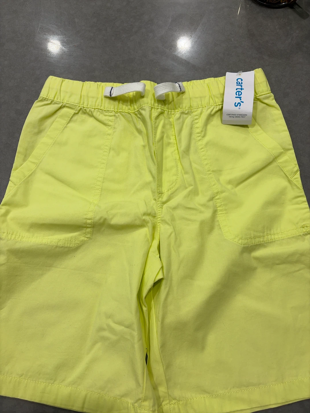 Carter's Neon Yellow Kids Shorts Size 8